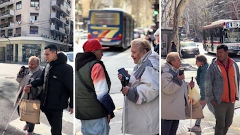 La mujer le obsequió un