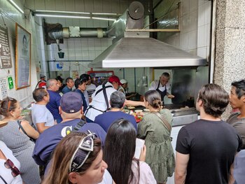 Este puesto de tacos en