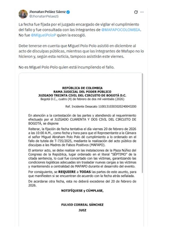 Jhonatan Peláez, que funge como