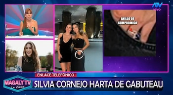 Silvia Cornejo rompe su silencio sobre Jean Paul Gabuteau y Analía Jiménez: “Ya es momento que yo tenga que hablar”. Captura: Magaly TV La Firme.