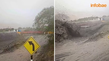 Impactantes imágenes del huaico que