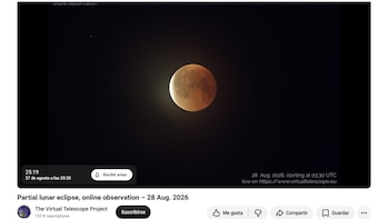 Transmisión en vivo de eclipse lunar