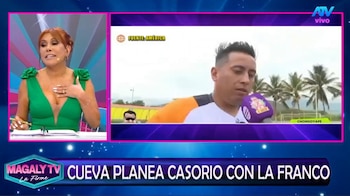 La presentadora Magaly Medina reacciona