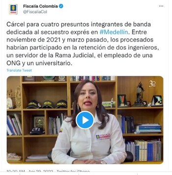 De esta manera lo publicó