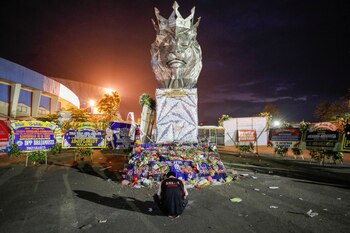 Un hincha del Arema FC
