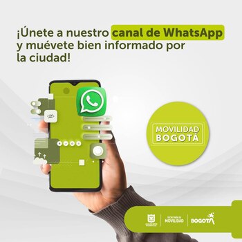 Canal de WhatsApp de la Secretaría de Movilidad