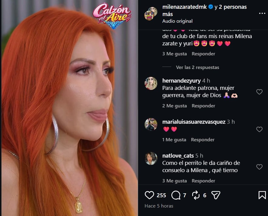 Milena Zárate termina con su novio tatuador tras seis años de relación: “Nuestros caminos toman rumbos diferentes”. Captura: IG.