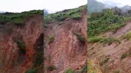 Deslizamiento de tierra en Norte de Santander amenaza a los habitantes: piden reubicación urgente