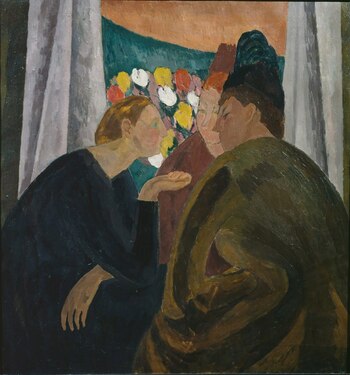 "Una conversación", de Vanessa Bell.