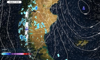 La inestabilidad persiste en Cuyo y el norte patagónico, con chaparrones aislados y tormentas que pueden llegar a Santa Cruz hasta el viernes
