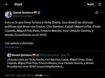 Daniel Quintero ha hecho varias