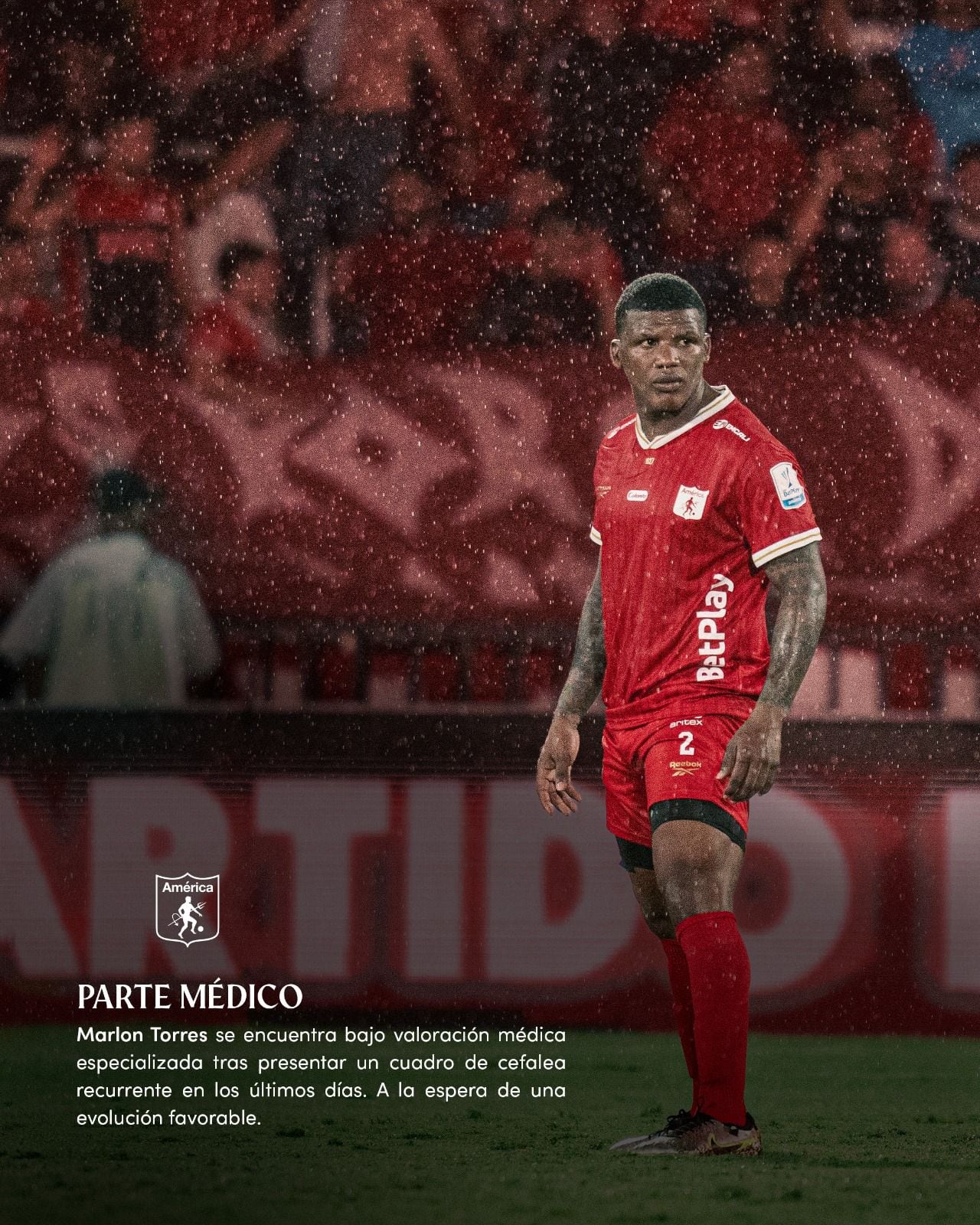 En la previa del partido se confirmó la ausencia del defensor para el partido de vuelta ante Santa Fe-crédito Jefatura de Prensa América de Cali