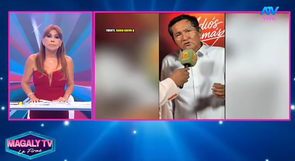La conductora Magaly Medina aborda en su programa el desempeño de Óscar Junior al frente de la orquesta musical La Bella Luz.