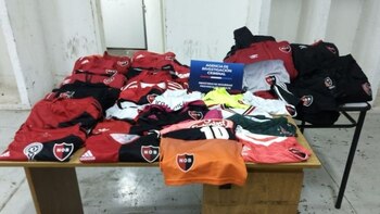 Algunas de las prendas secuestradas