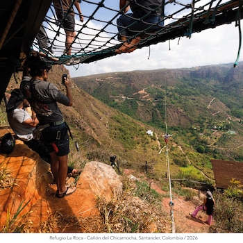 La proeza de Molano fue documentada íntegramente por un equipo audiovisual especializado para un futuro documental - crédito Diego Molano / Facebook