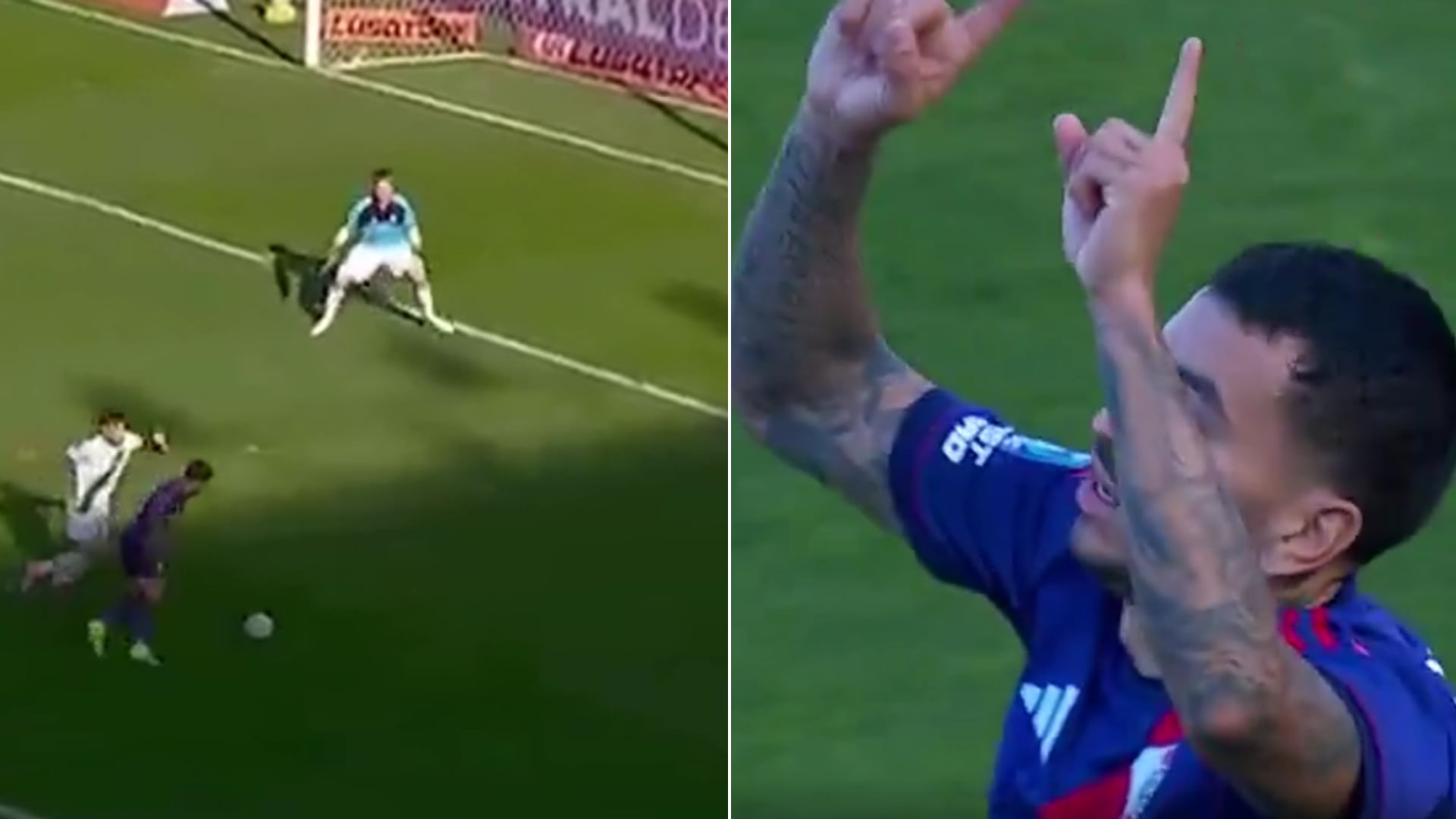La secuencia del gol de Correa