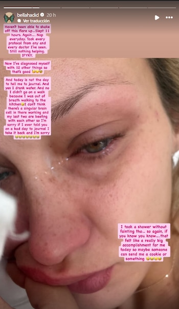 Bella Hadid atraviesa una nueva recaída por la enfermedad de Lyme con síntomas de aislamiento severo y depresión