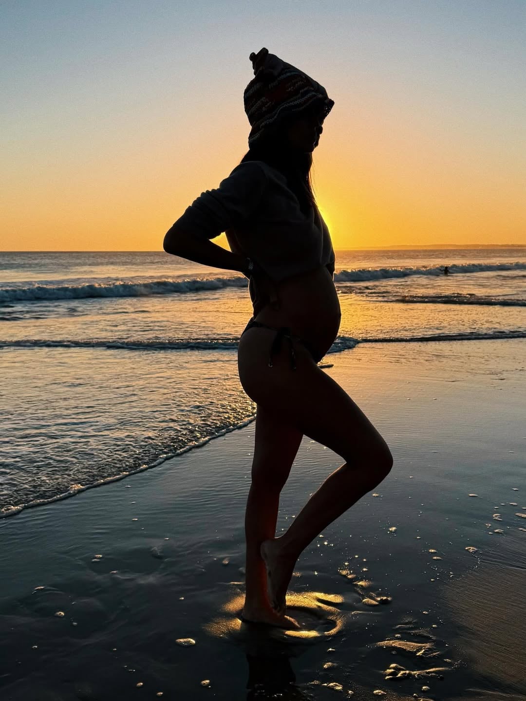 La silueta de Helena Ayerza con el embarazo de cuatro meses que espera junto a Gastón Gaudio