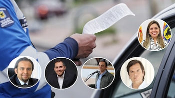 De izquierda a derecha: Fabian Ernesto Ramírez Cruz, Juan Carlos Fernández Andrade, César Augusto Salamanca Rojas, Santiago Amador e Isabelita Mercado Pineda - créditos LinkedIn | Alcaldía de Suba / sitio web | archivo Colprensa / Camila Díaz