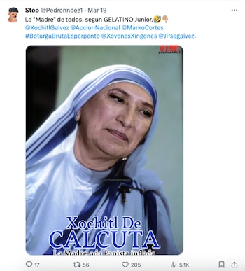 Hacen memes de Xóchitl Gálvez.