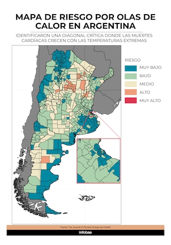El mapa muestra las áreas