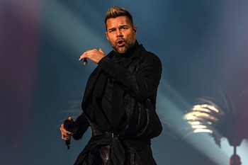 El cantante puertorriqueño Ricky Martin,