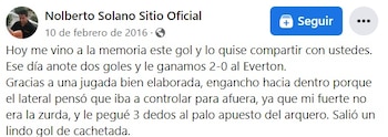 Nolberto Solano y su descripción del gol que hizo en Newcastle vs Everton del 2006.