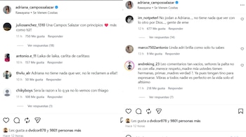 Adriana Campos Salazar recibe mensajes divididos en sus redes sociales, donde seguidores y detractores opinan tras el escándalo que involucra a su hermana Carla Campos Salazar.