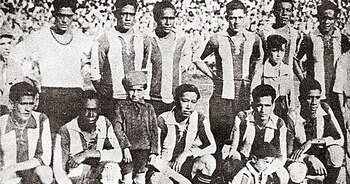 Villanueva con el plantel blanquiazul.