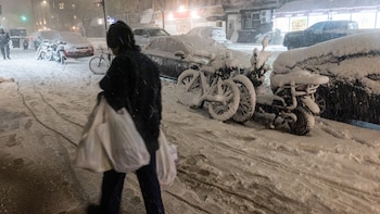 Nueva York bajo la nieve: