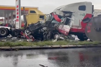 Accidentes de tránsito por el transporte público y pesado en Guatemala.
