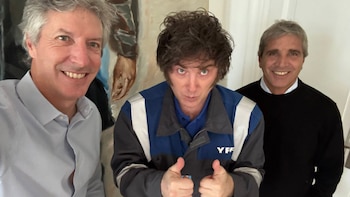 Javier Milei almorzó en Olivos