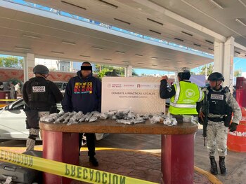 El hombre capturado
(Guardia Nacional)