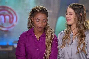 Dominica Duque y Caterine Ibargüen recibieron tremendo regaño en 'Masterchef' - crédito captura de pantalla Canal RCN