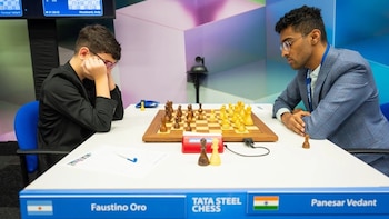 Faustino Oro empató tras casi