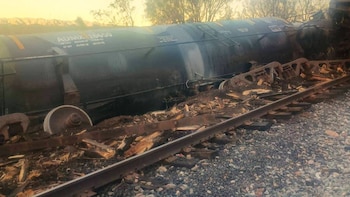 Ocho vagones de un tren