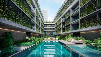 El diseño contempla el verde