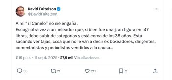 Faitelson se lanzó contra Canelo