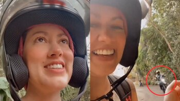 Mientras terminaba de ponerse el