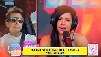 Leslie Shaw sorprende al opinar sobre Paloma Fiuza y los rumores con Mario Hart. Captura: Amor y Fuego.