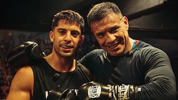 Gastón Edul apareció con un ojo morado y dio detalles de su entrenamiento para La Velada del Año: “En España no me tienen fe”