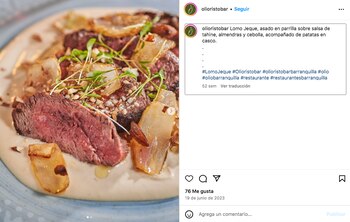 Entre los platos preferidos estuvo