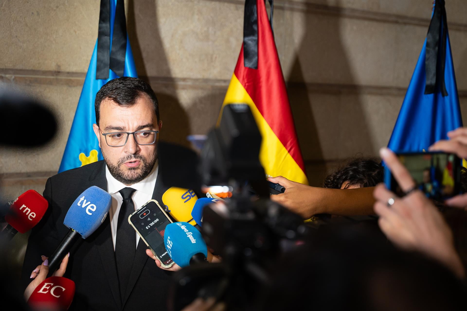 Adrián Barbón, presidente de Asturias.