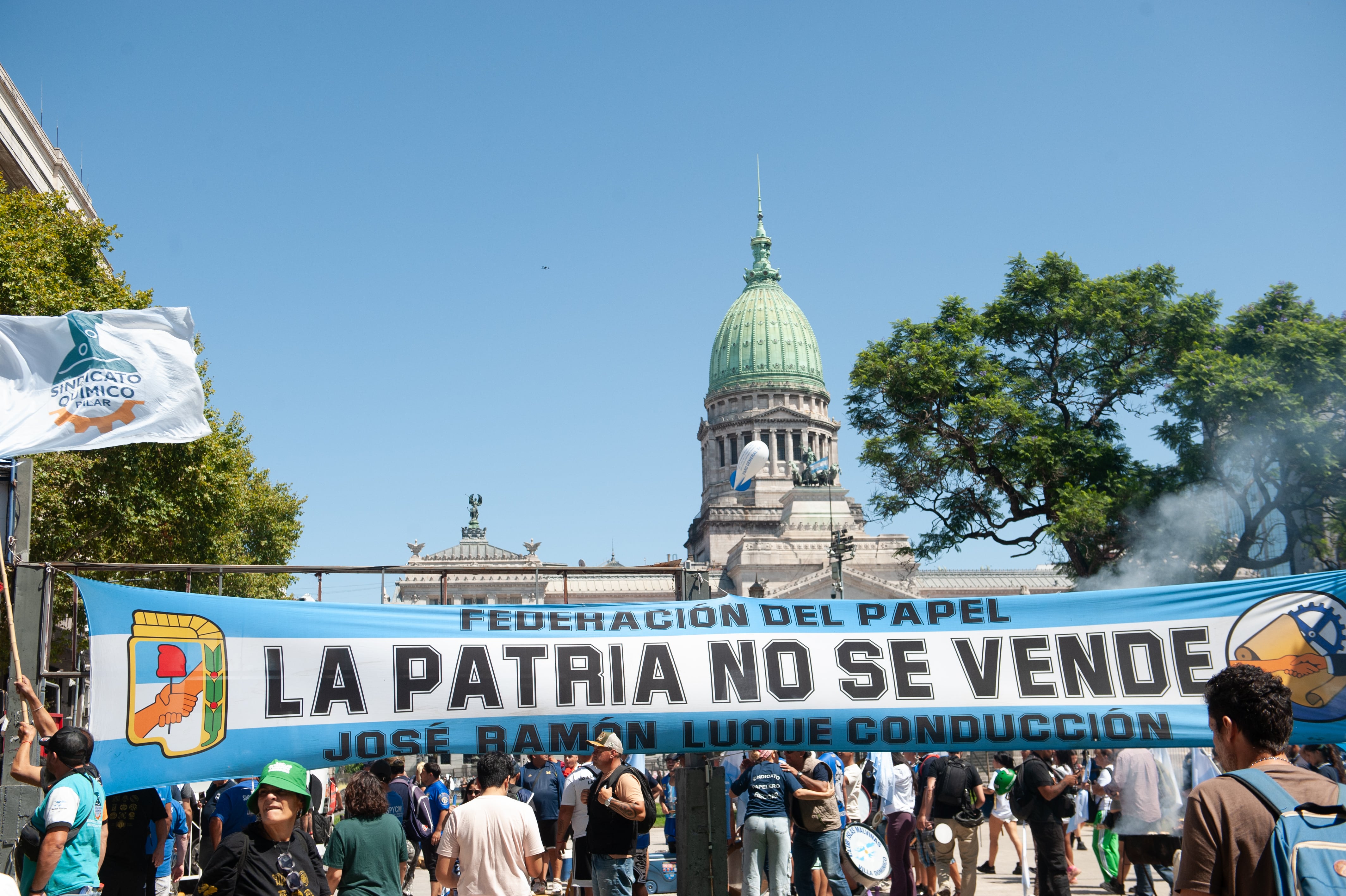 El kirchnerismo se movilizó en contra de la reforma laboral