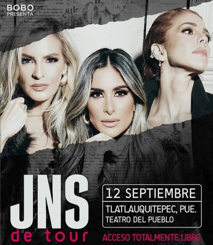 El concierto de JNS será el viernes 12 de septiembre. Foto: Instagram/@grupojns.