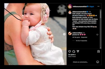 El posteo de Nicole Neumann