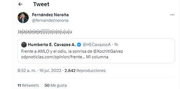 (Foto: Twitter/ Fernández Noroña)