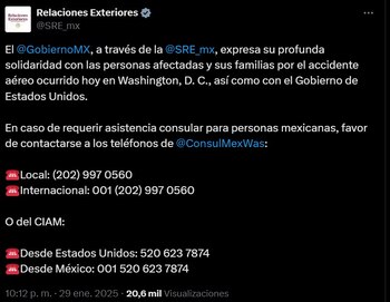 La cancillería ha dispuesto líneas