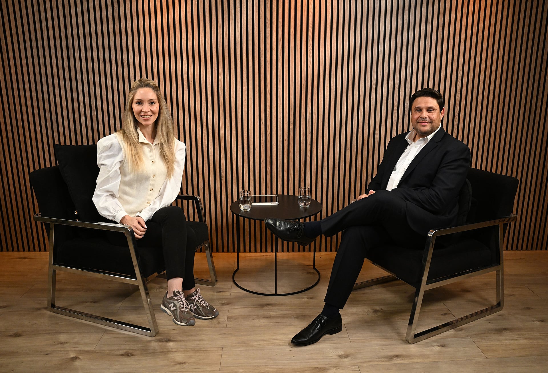 “La previsibilidad le da un horizonte nuevo al empleador para animarse a crecer”, dijo Darío Culela, en diálogo con Agostina Scioli (Maximiliano Luna)
