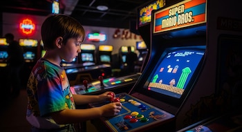 PlayStation - máquina arcade - consola antigua - tecnología - 9 de agosto